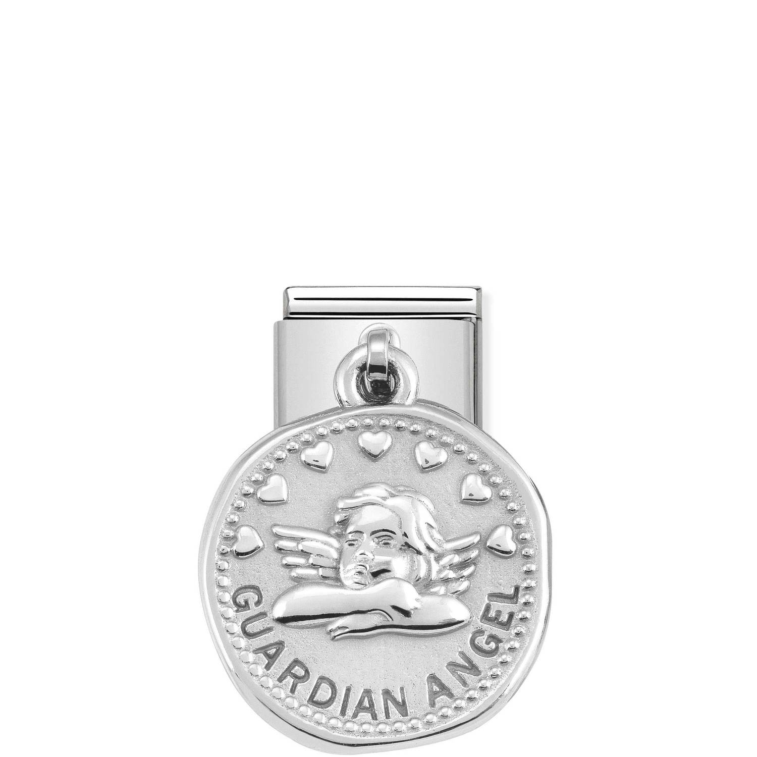 Nomination Classic CHARMS WISHES Silver Guardian Angel Charm