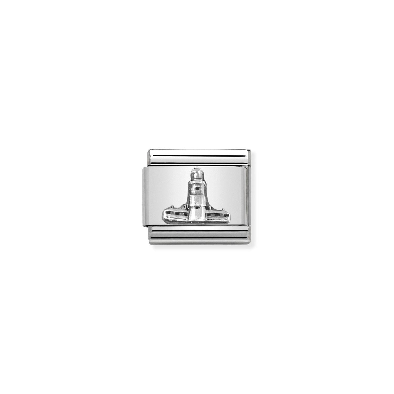 Nomination Classic MONUMENTS RELIEF Silver Souter Lighthouse Charm
