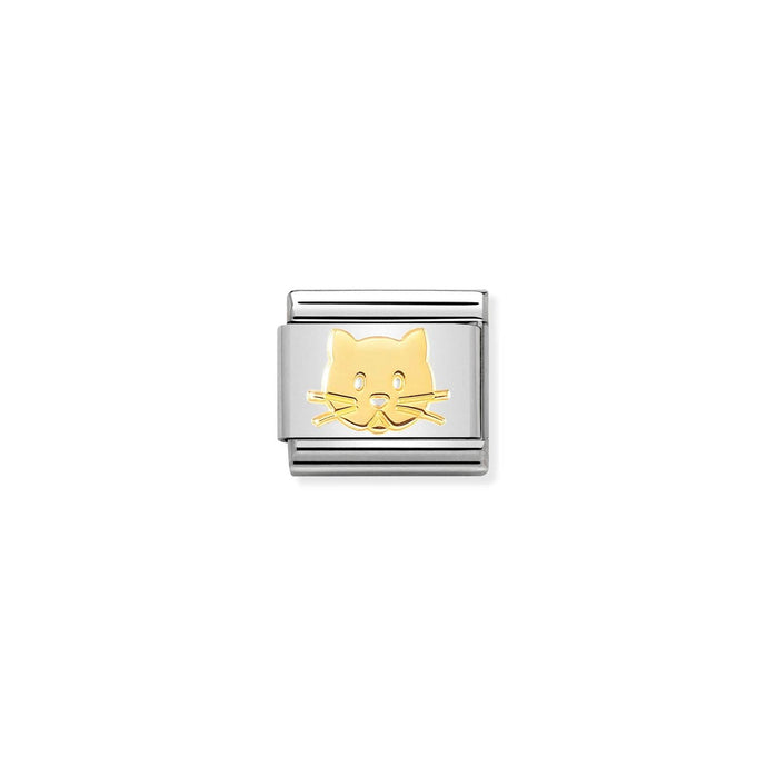 Nomination Classic Gold Cat Snout Charm