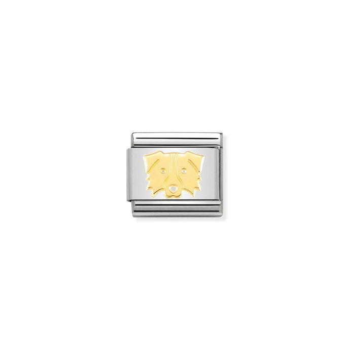 Nomination Classic Gold Border Collie Charm