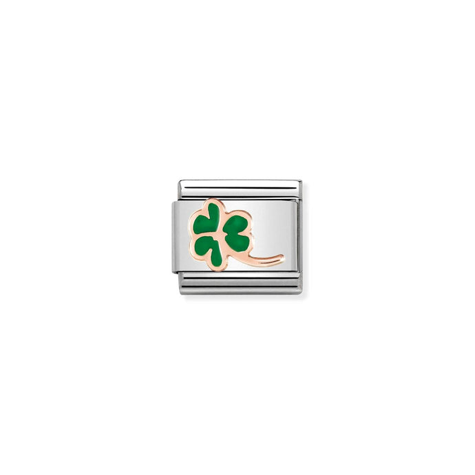 Nomination Classic SYMBOLS 9ct Rose Gold Clover Charm