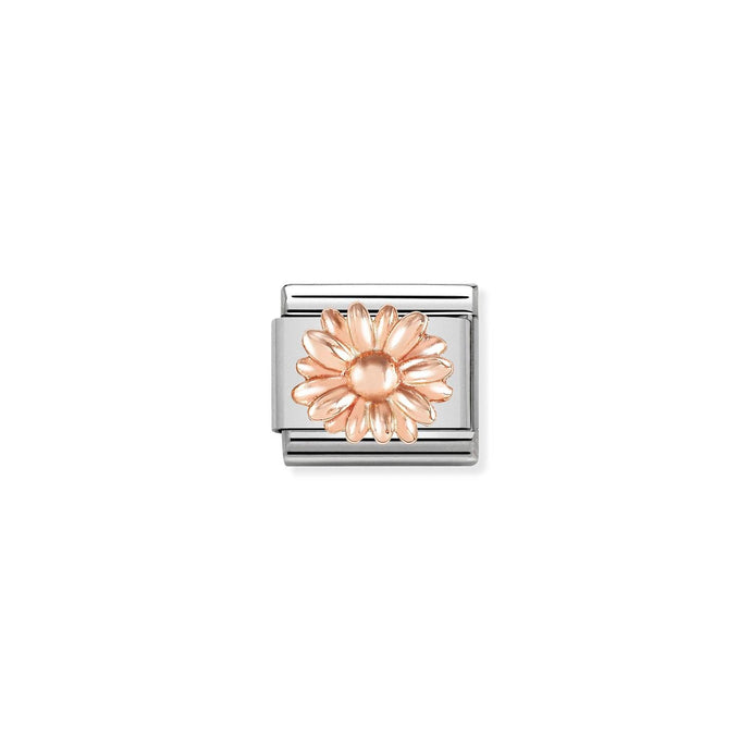 Nomination Classic RELIEF SYMBOLS 9ct Rose Gold Daisy Charm