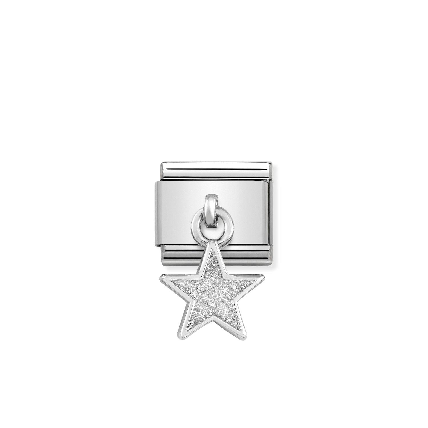 Nomination Classic CHARMS Silver Glitter Star Charm
