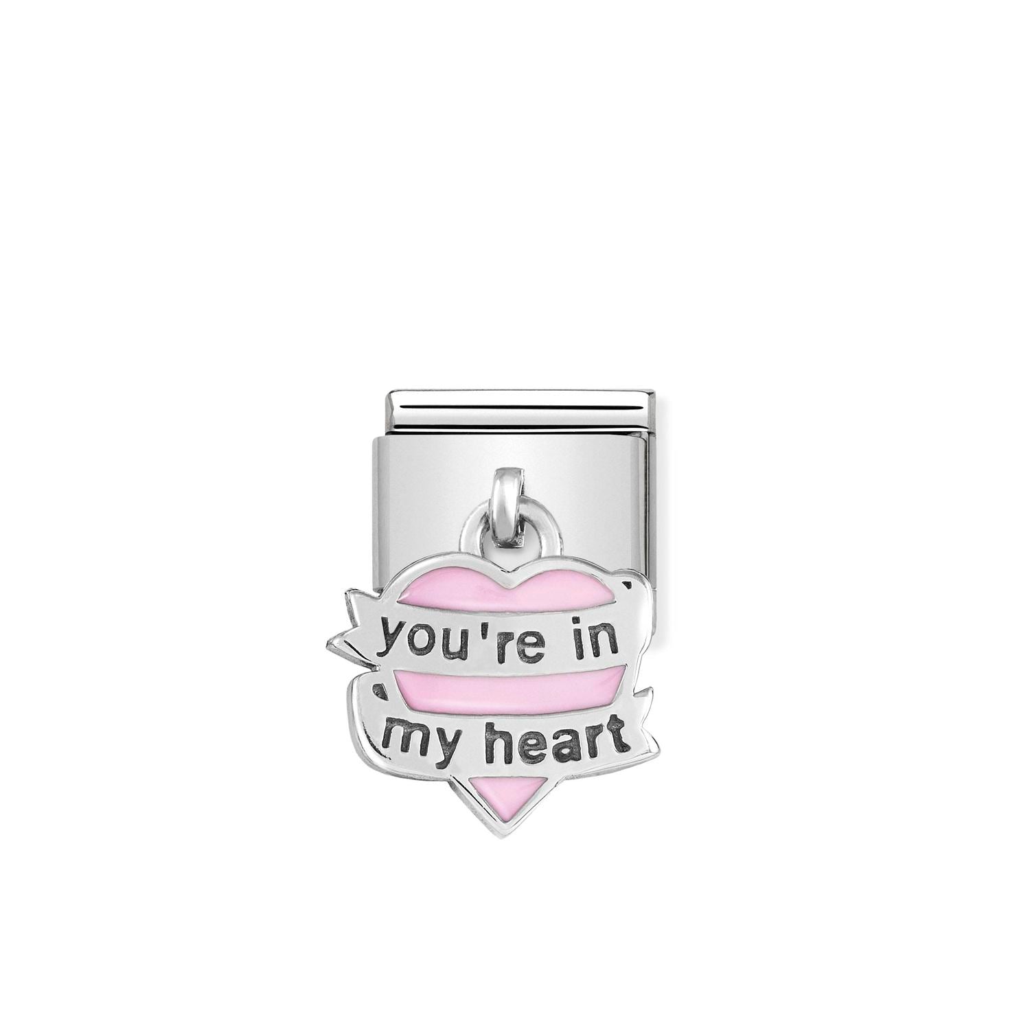 Nomination Classic CHARMS Silver You re in my heart Charm
