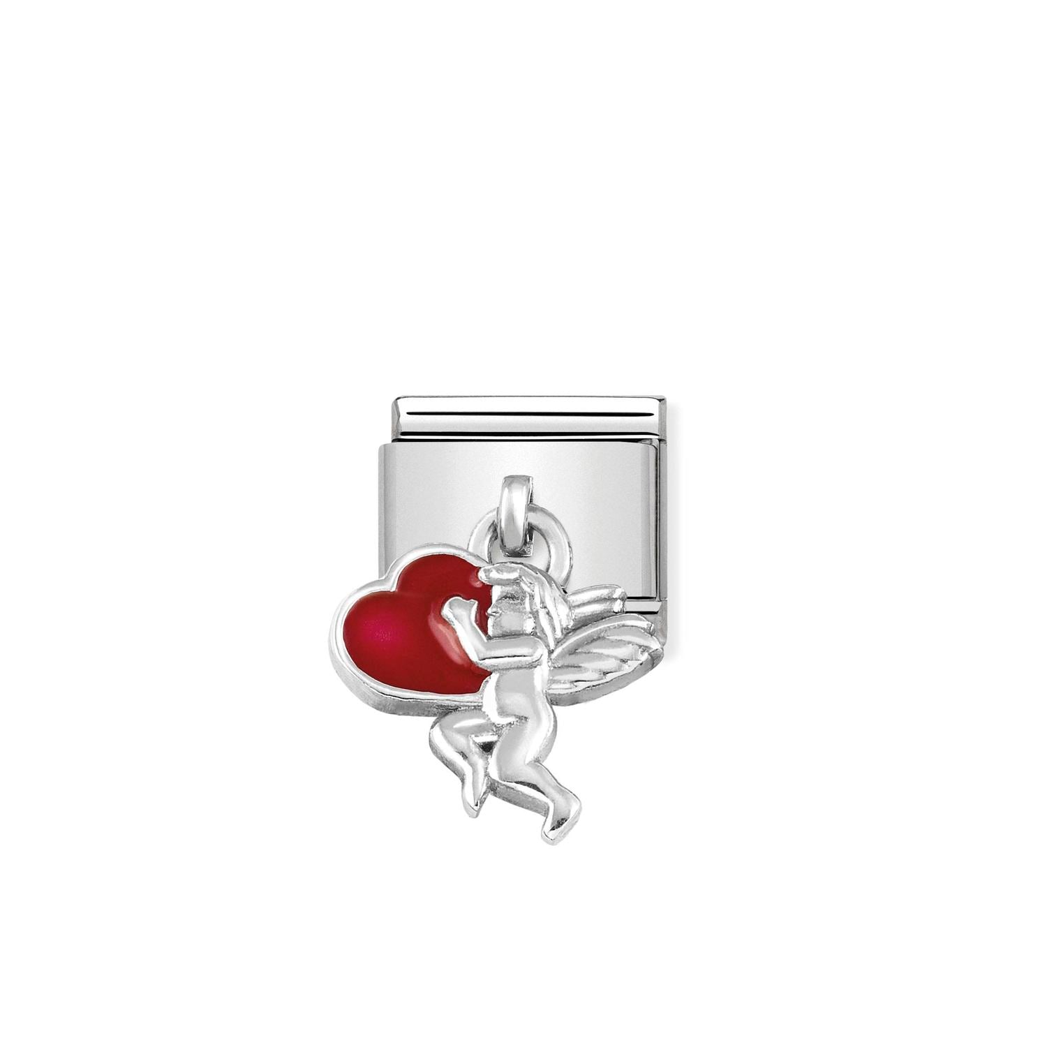 Nomination Classic CHARMS Silver Angel with heart Charm