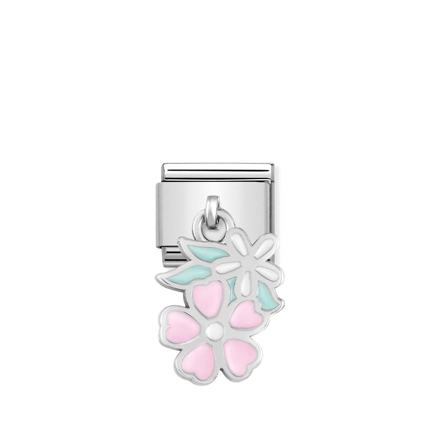 Nomination Classic CHARMS Silver Double flower Charm