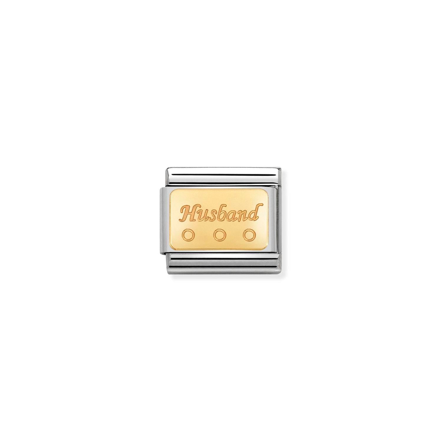 Nomination Classic Gold Husband Charm