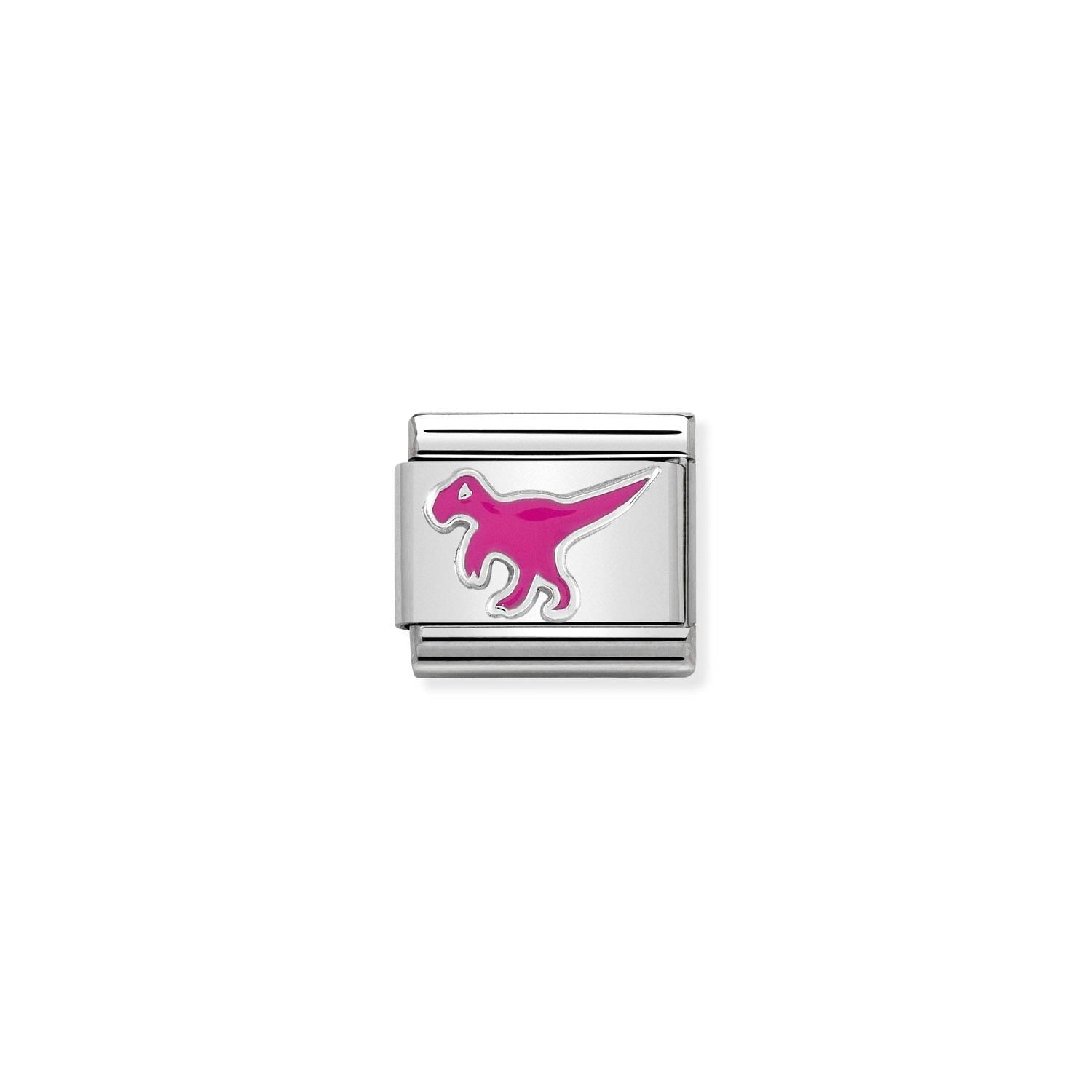 Nomination Classic Silver Dinosaur Charm