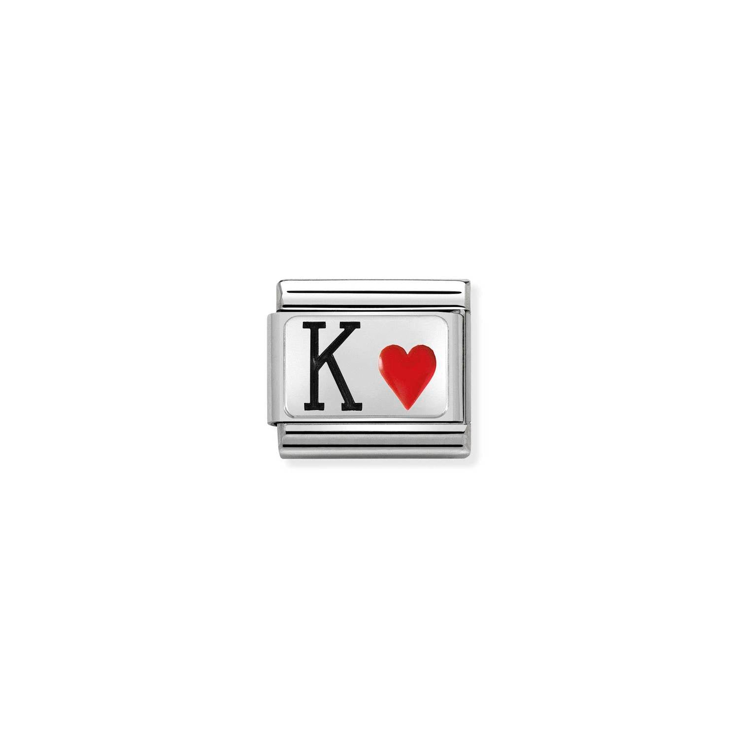 Nomination Classic Silver King of Hearts Charm
