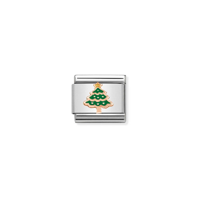 Nomination Classic RELIEF 9ct Rose Gold Christmas Tree Charm