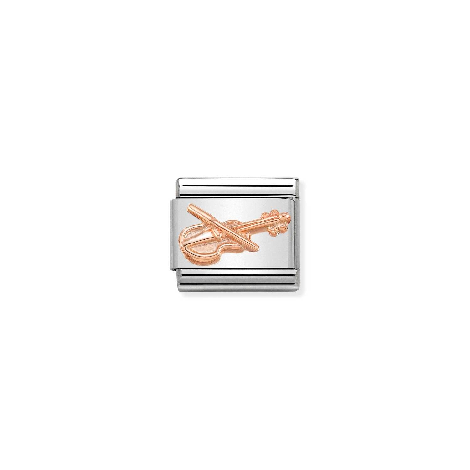 Nomination Classic RELIEF SYMBOLS 9ct Rose Gold Violin Charm