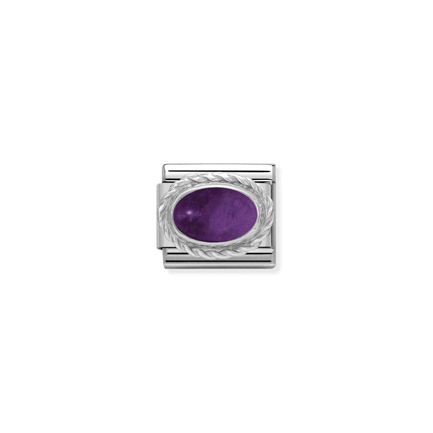 Nomination Classic STONES Silver AMETHYST Charm