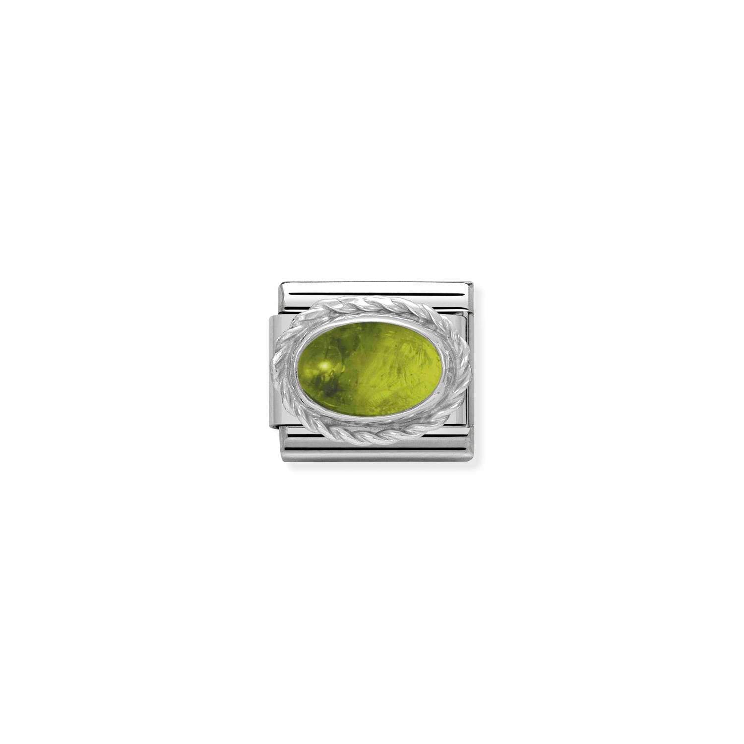 Nomination Classic STONES Silver PERIDOT Charm
