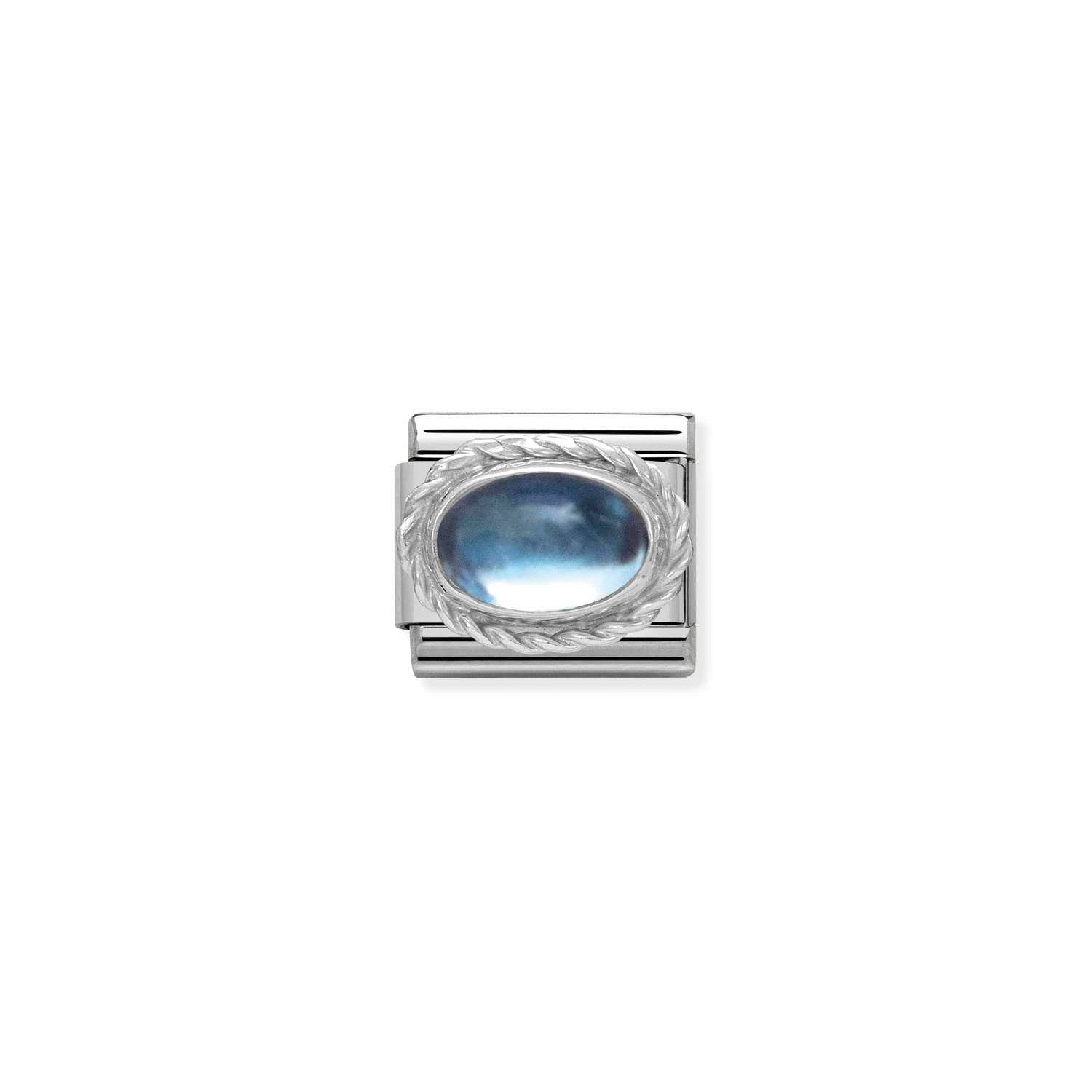 Nomination Classic STONES Silver light blue topaz Charm