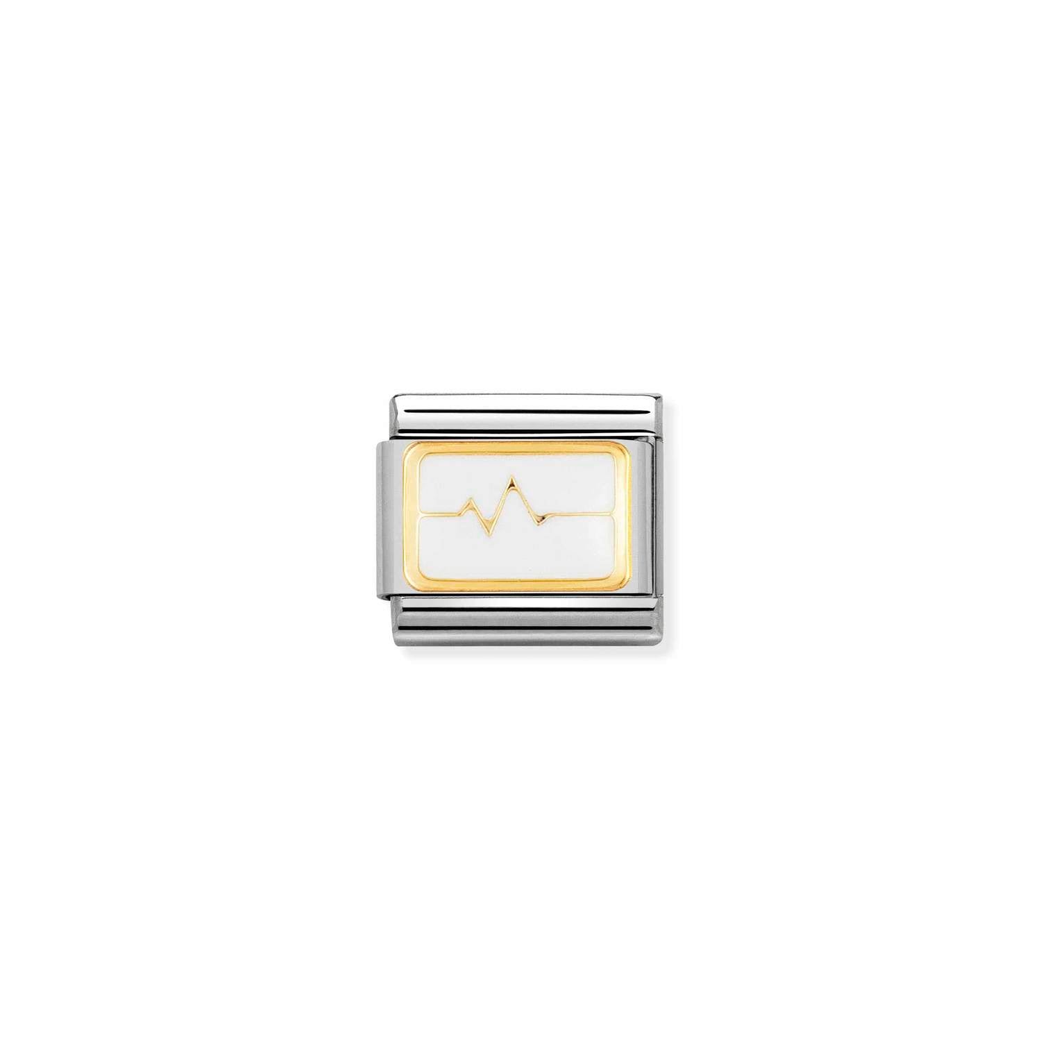 Nomination Classic Gold Heart beat Charm