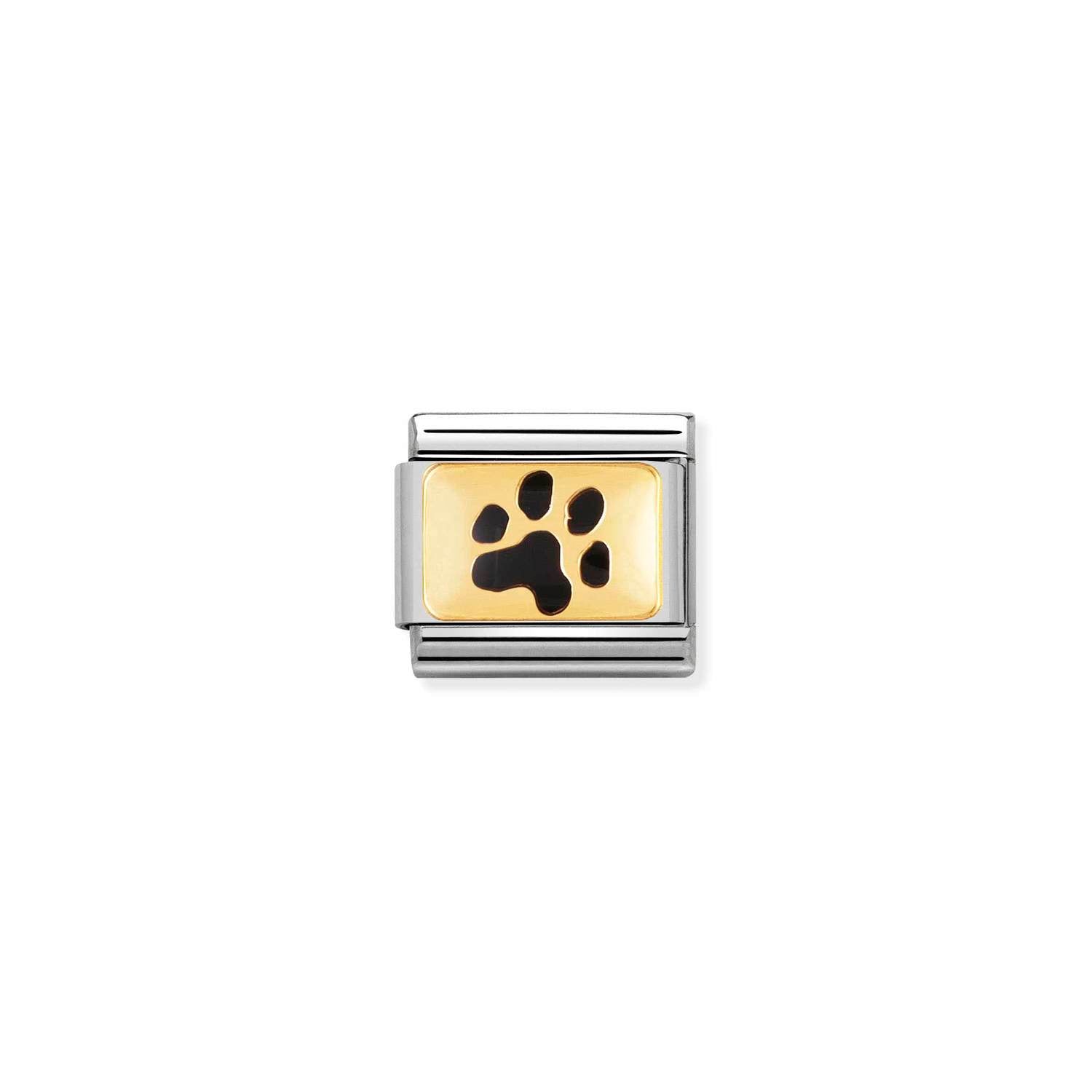 Nomination Classic Gold Paw print Charm
