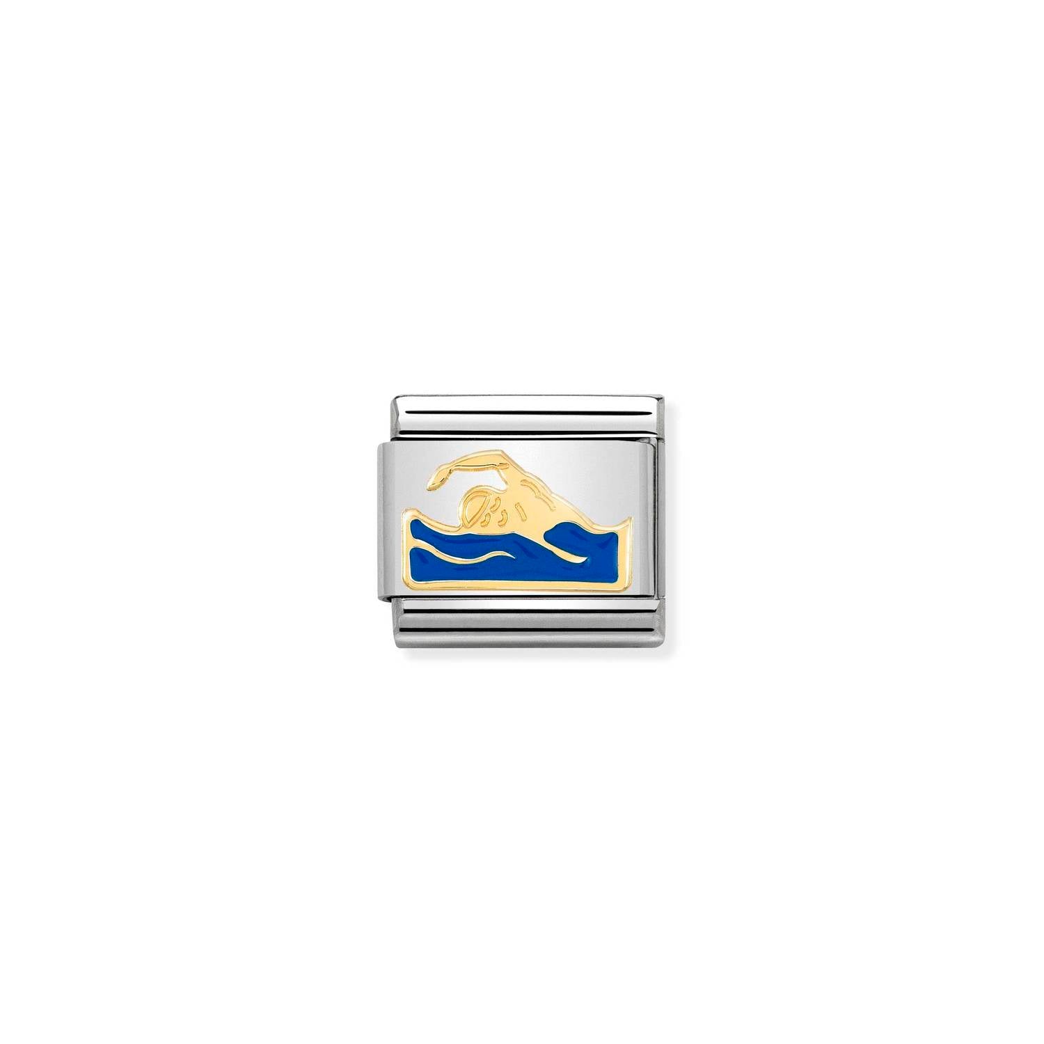 Nomination Gold Swimmer Charm