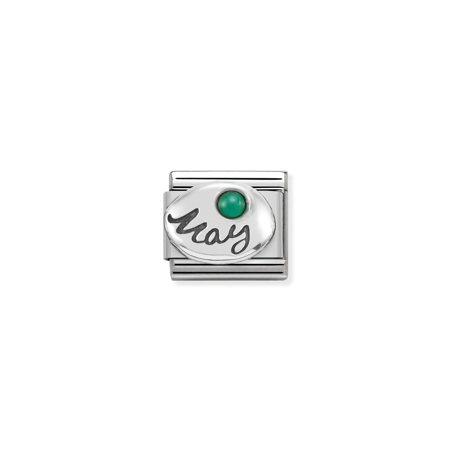Nomination Classic Silver May EMERALD Charm