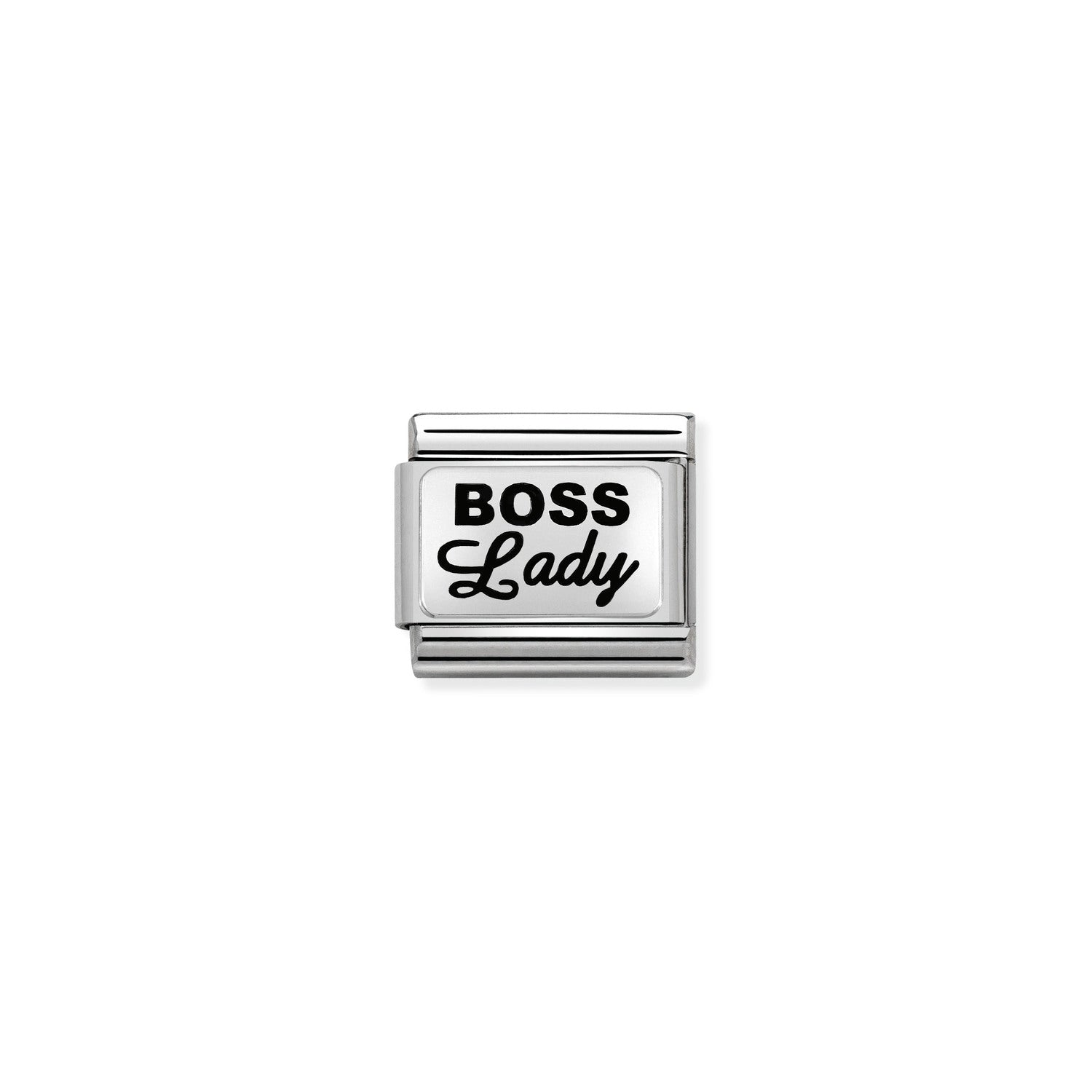 Nomination Classic OXYDISED PLATES 2 in Silver BOSS Lady Charm