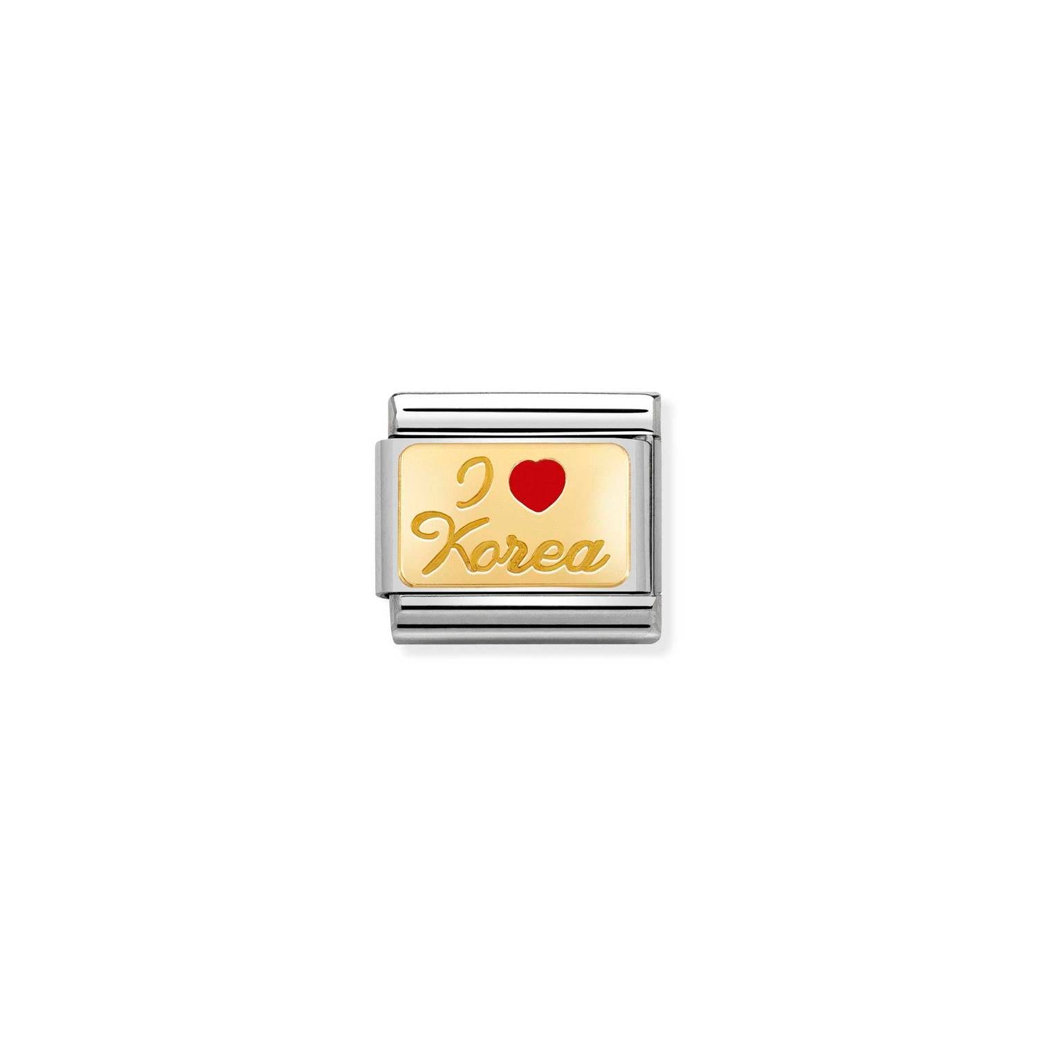 Nomination Classic Gold I Love Korea Charm