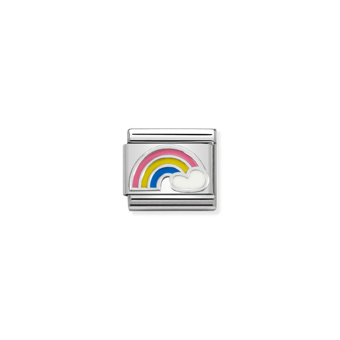 Nomination Classic Silver Rainbow Charm
