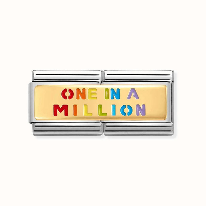 Composable 18k gold ONE IN A MILLION charm
