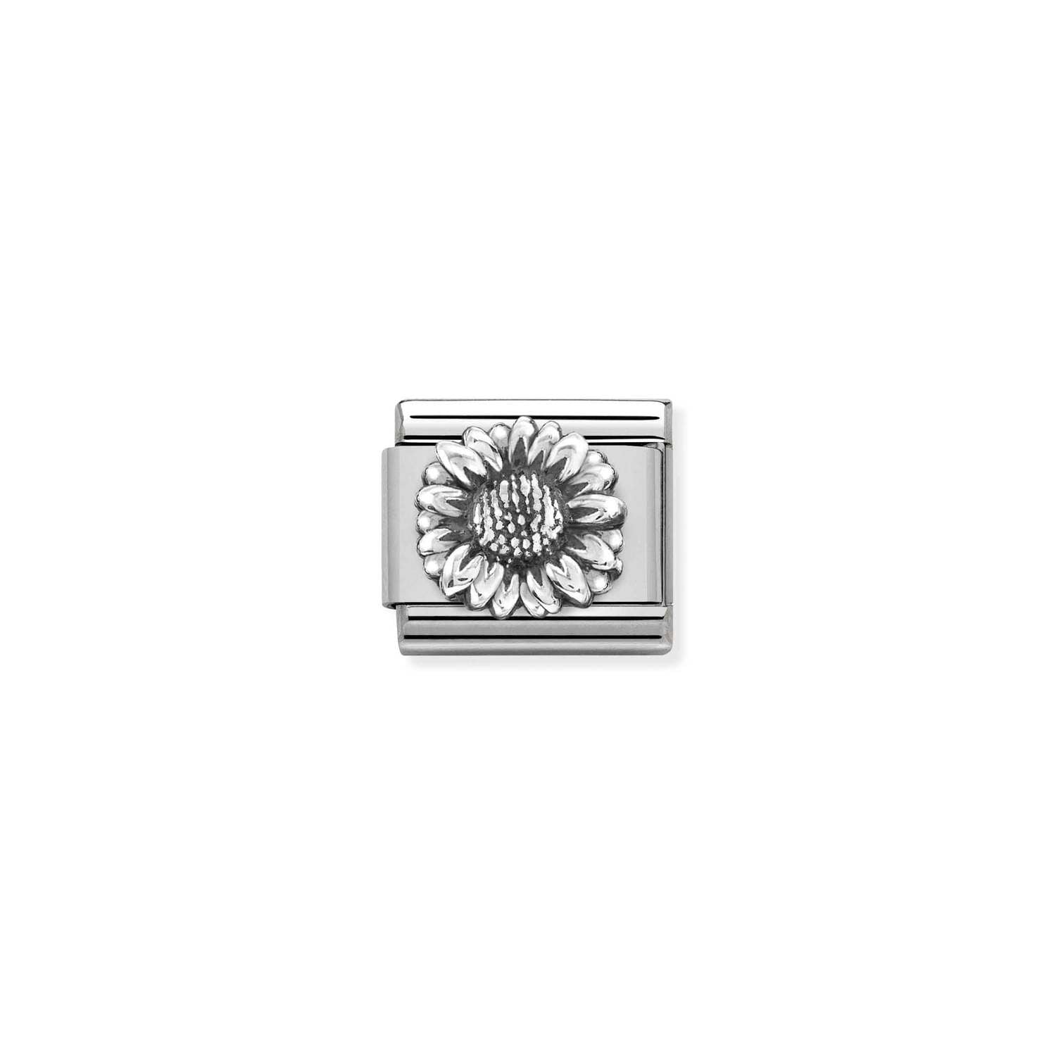 Nomination Classic RELIEF Silver Sunflower Charm