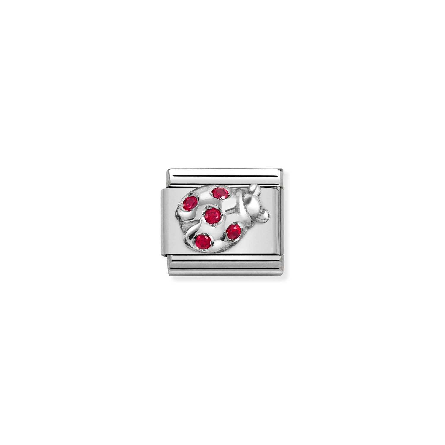 Nomination Classic silver RED Ladybug Charm