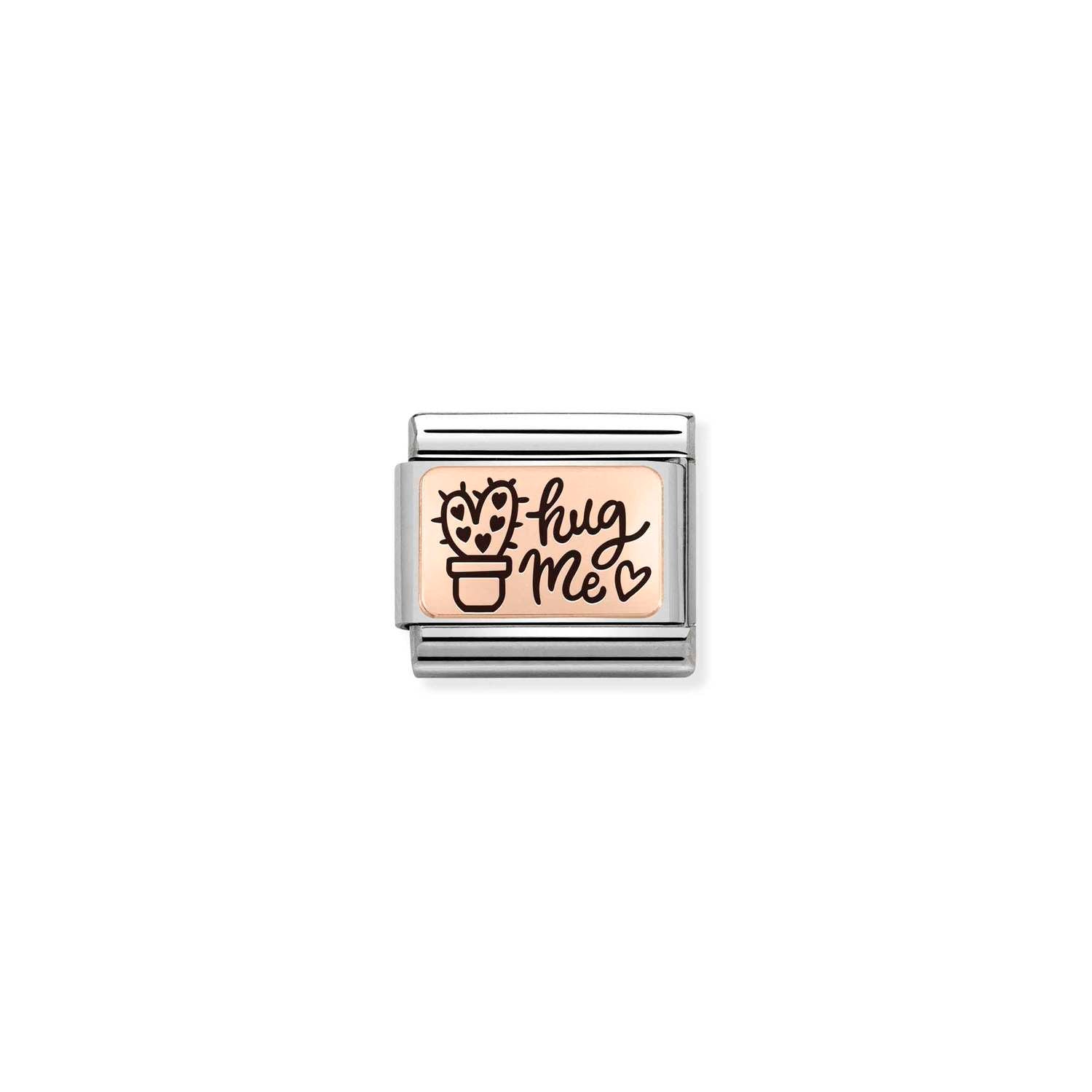 Nomination Classic PLATES 9ct Rose Gold Hug Me Charm