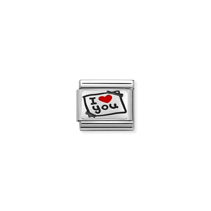 NominationSilver I LOVE YOU Post-it Charm