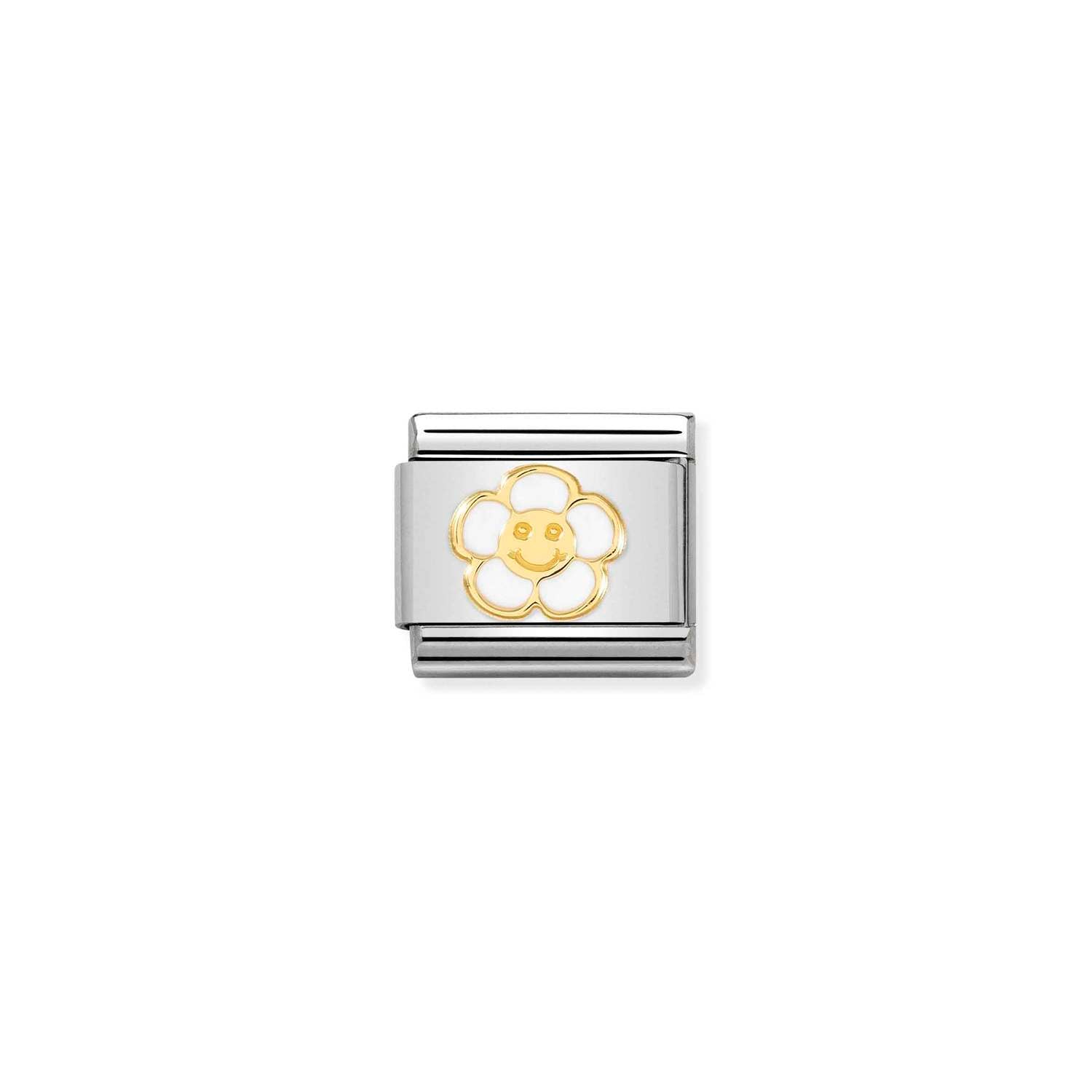 Nomination Classic Gold Smile Flower Charm
