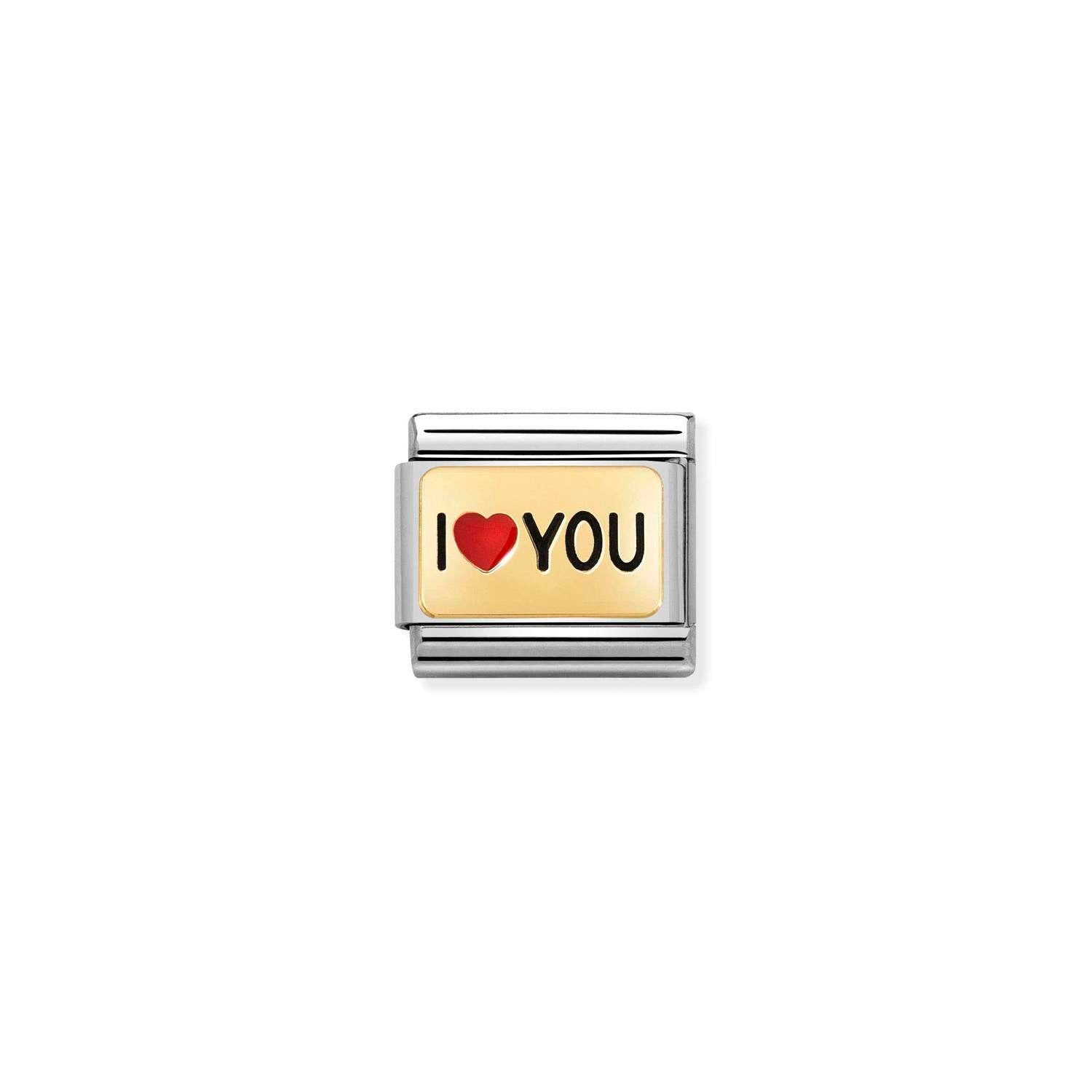 Nomination Classic Gold I HEART you Charm