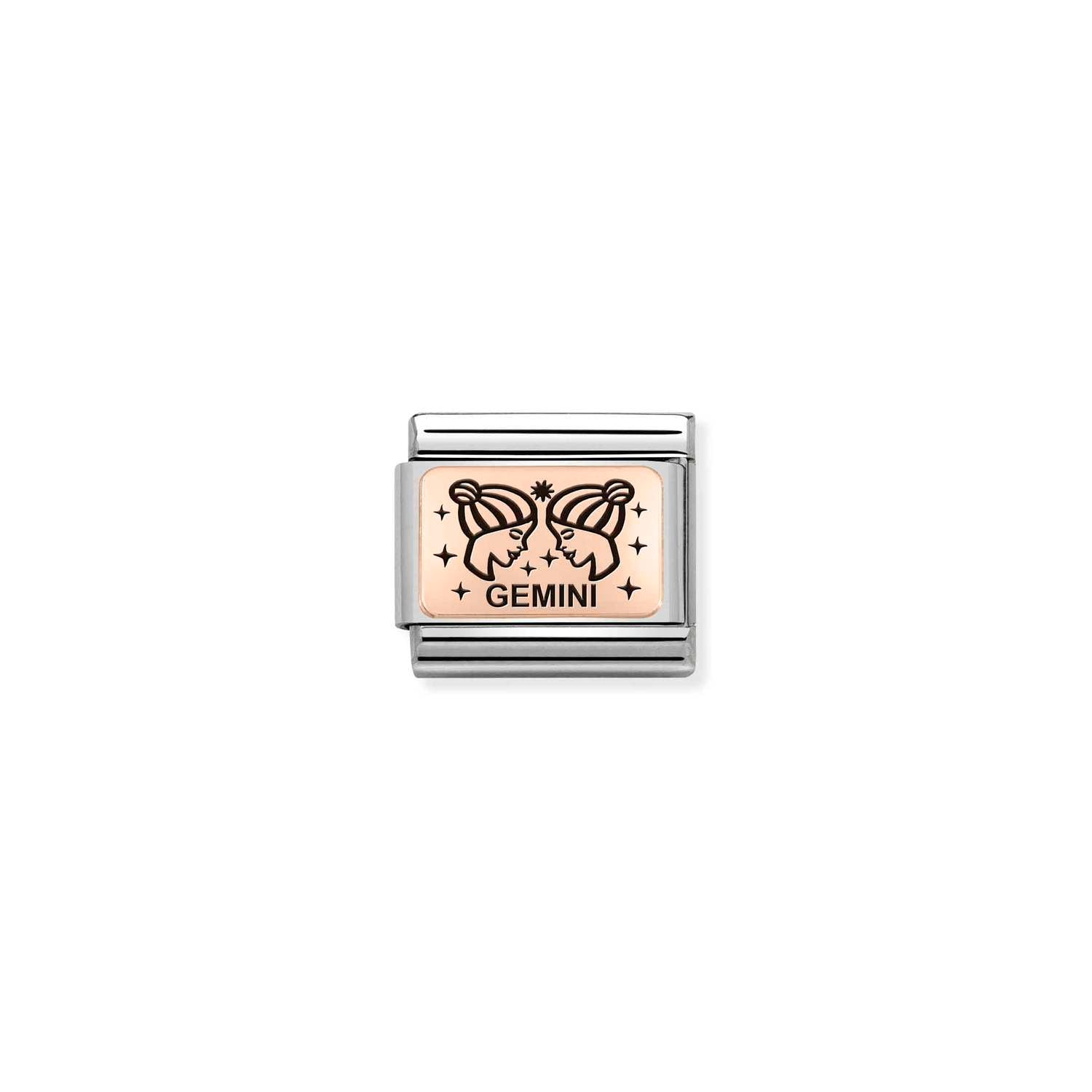 Nomination Classic ZODIAC 9ct Rose Gold Gemini Charm