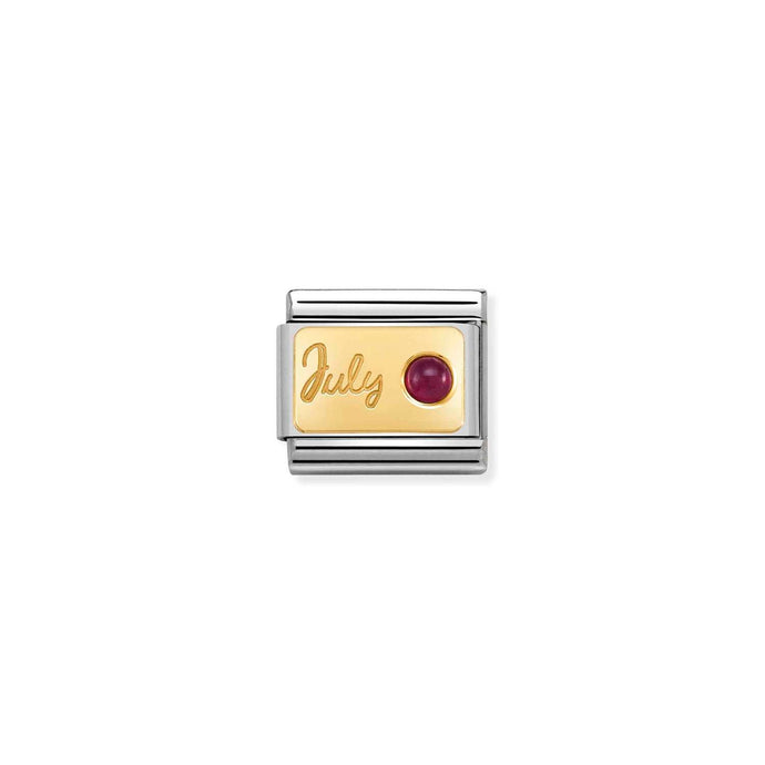 Nomination Classic MONTH STONE Gold July RUBY Charm