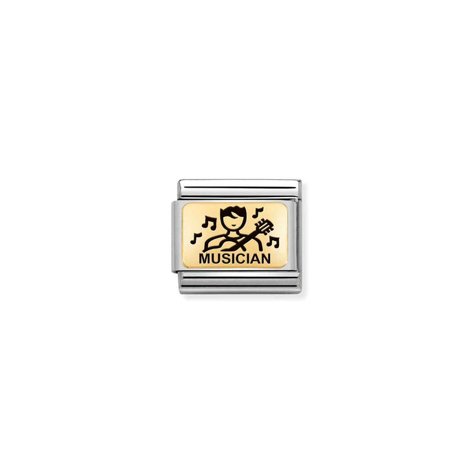 Nomination Classic Gold Musician Charm