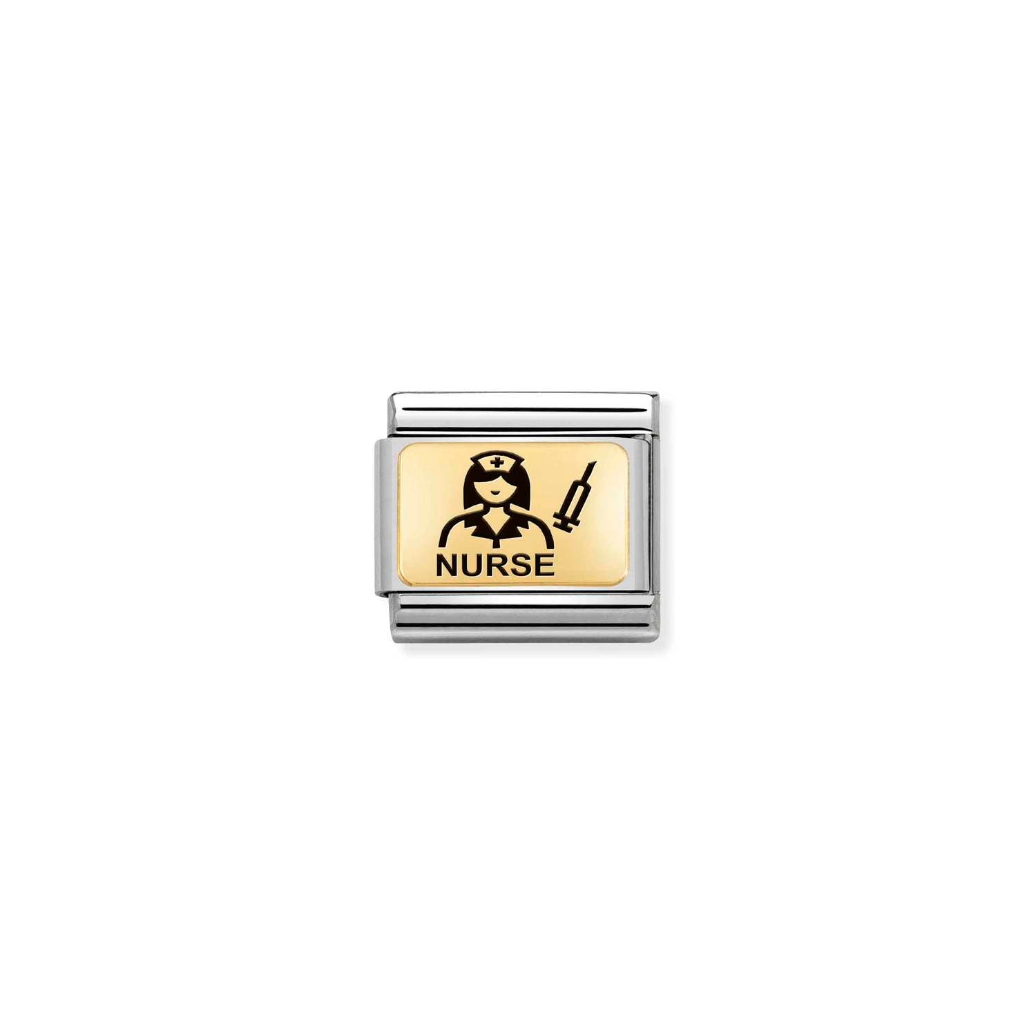 Nomination Classic Gold Nurse Charm
