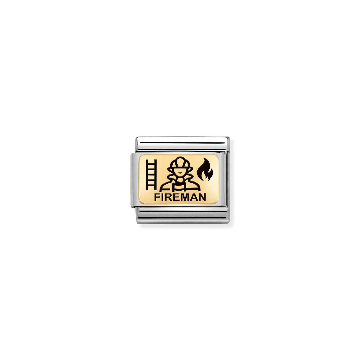 Nomination Classic Gold Fireman Charm