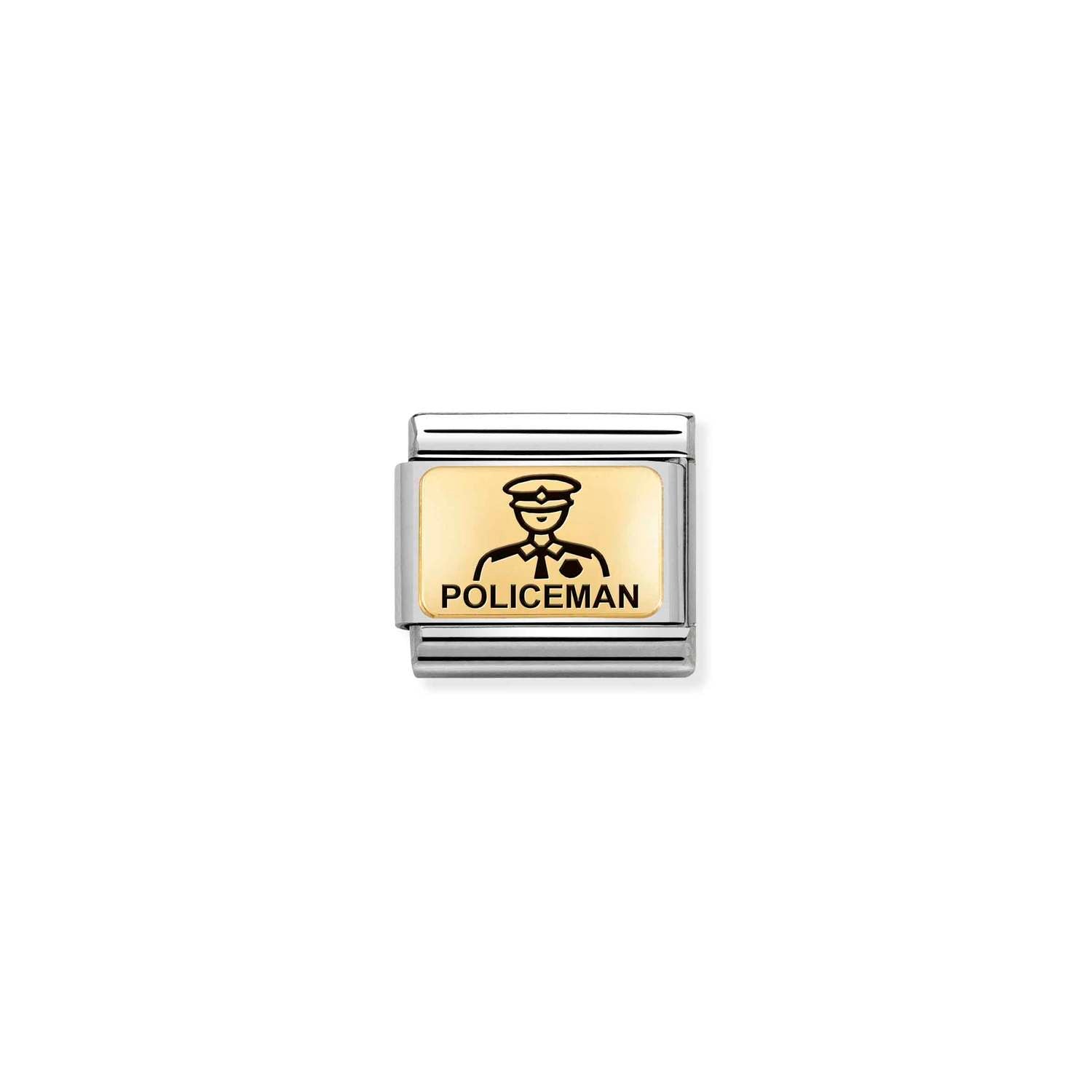 Nomination Classic Gold Policeman Charm