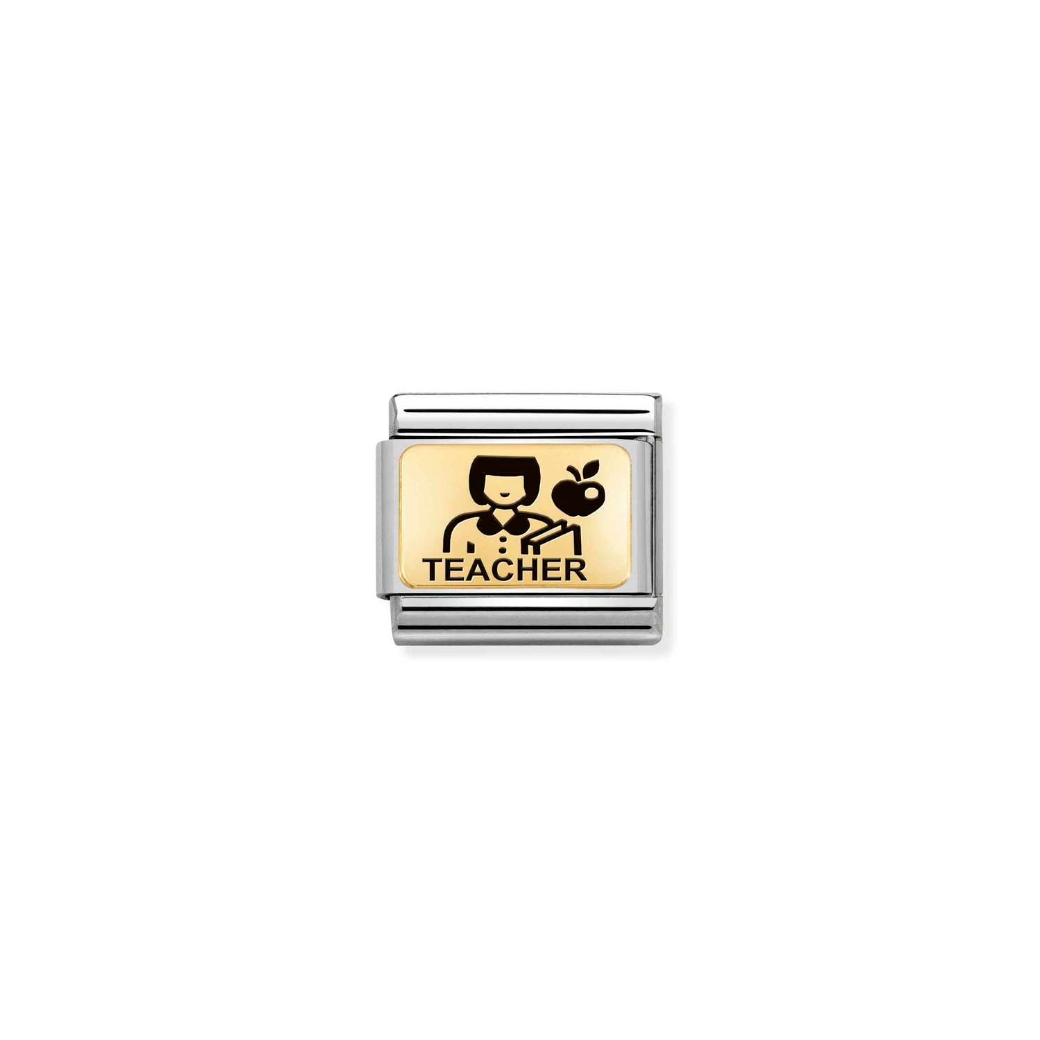 Nomination Classic Gold Teacher Charm