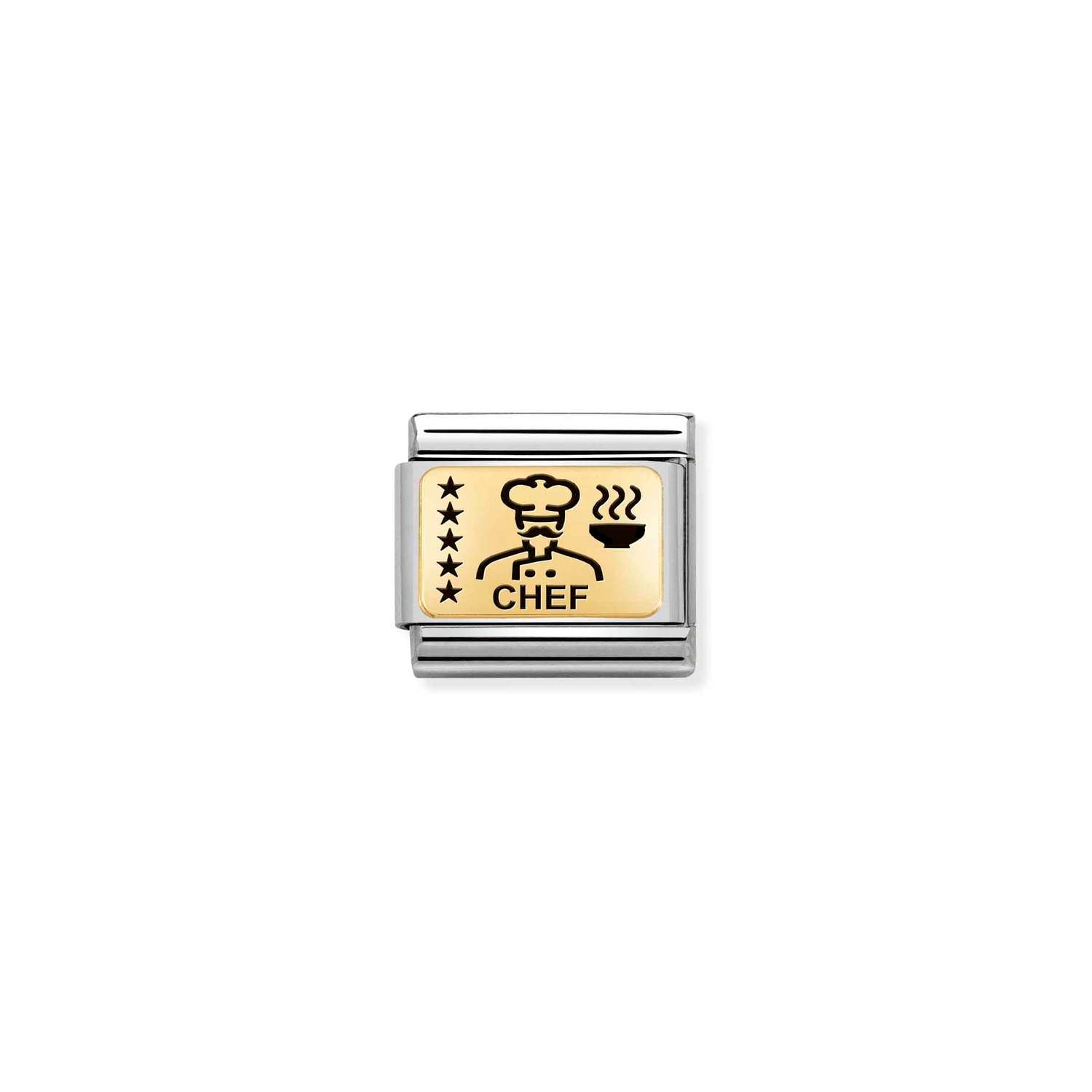 Nomination Classic Gold Chef Charm