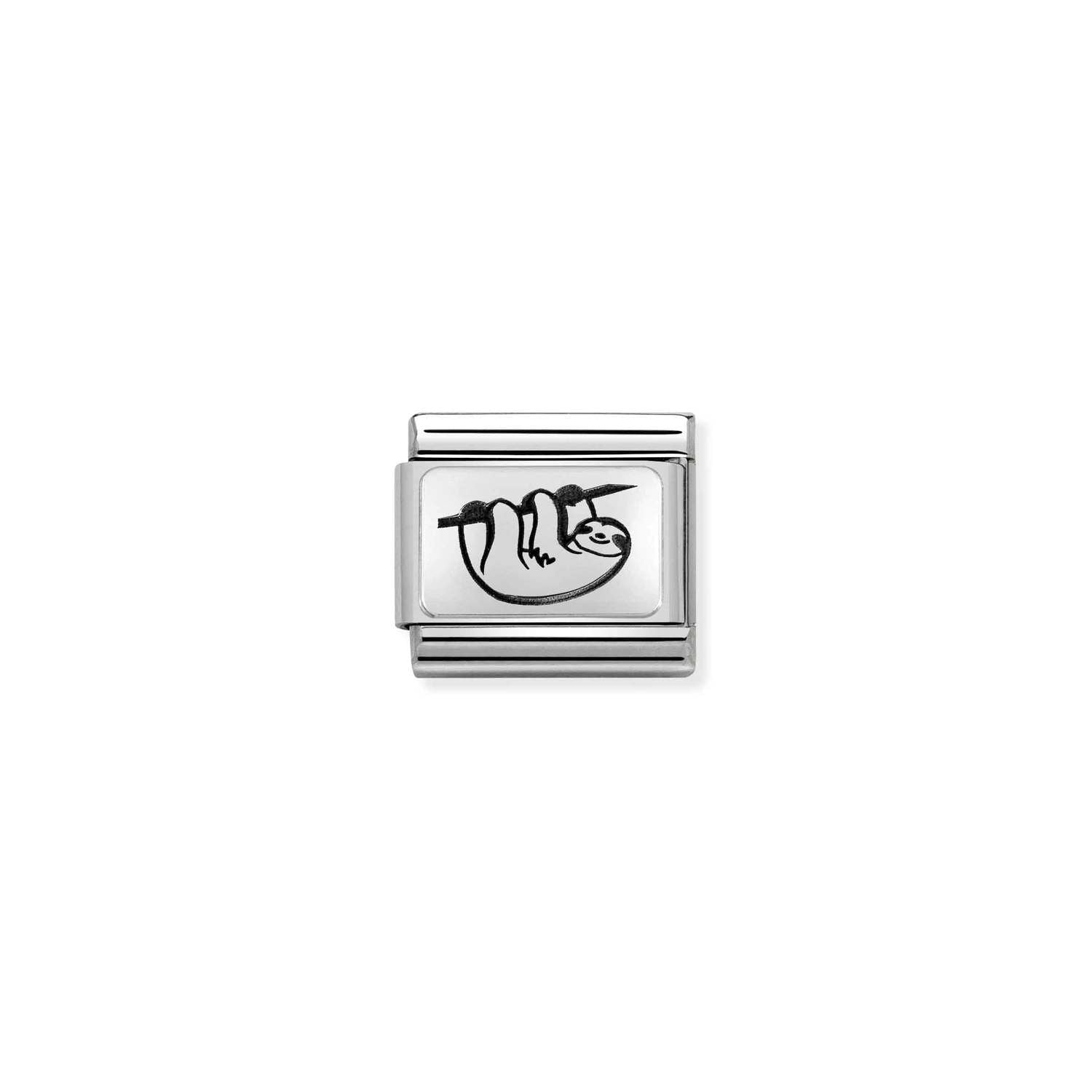 Nomination Classic PLATES Silver Sloth Charm