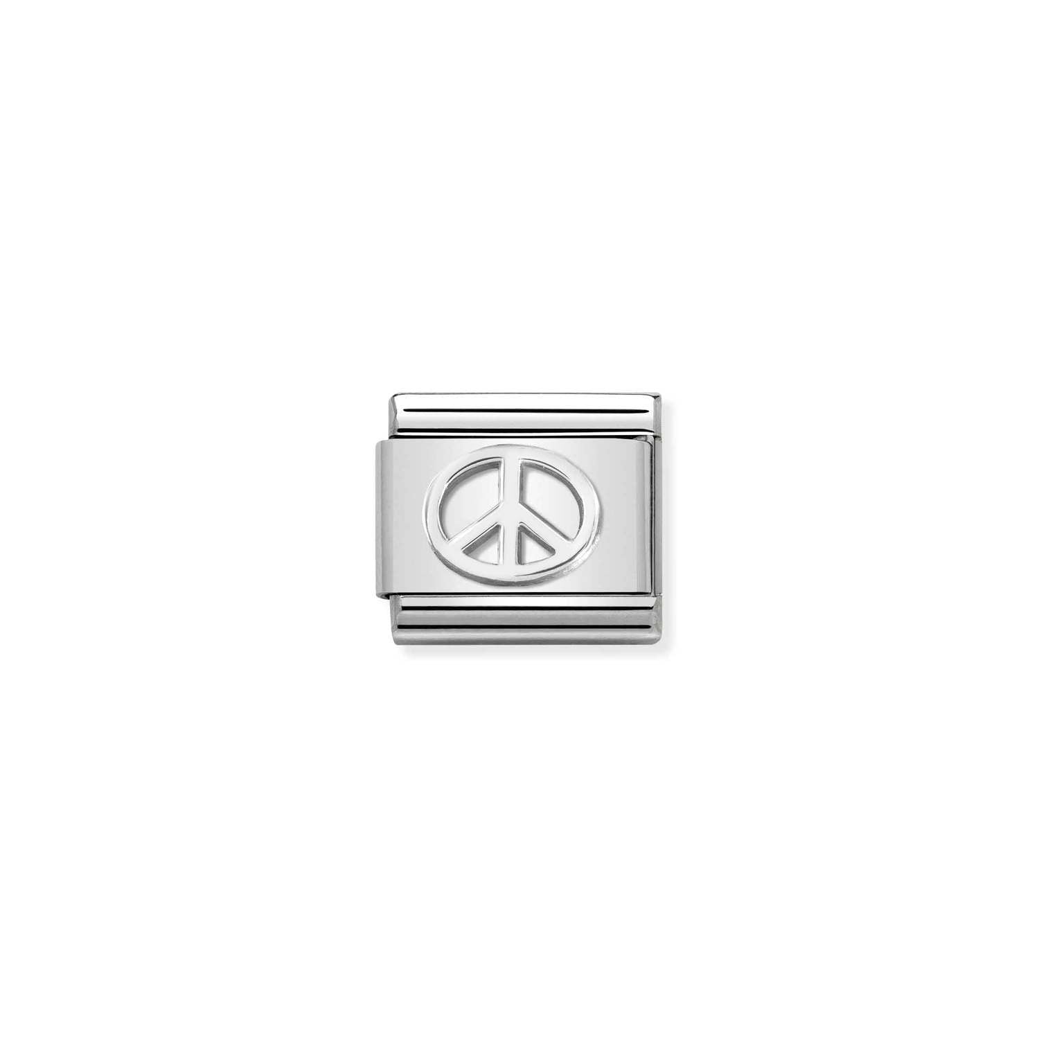 Nomination Classic SYMBOLS in Silver Peace symbol Charm