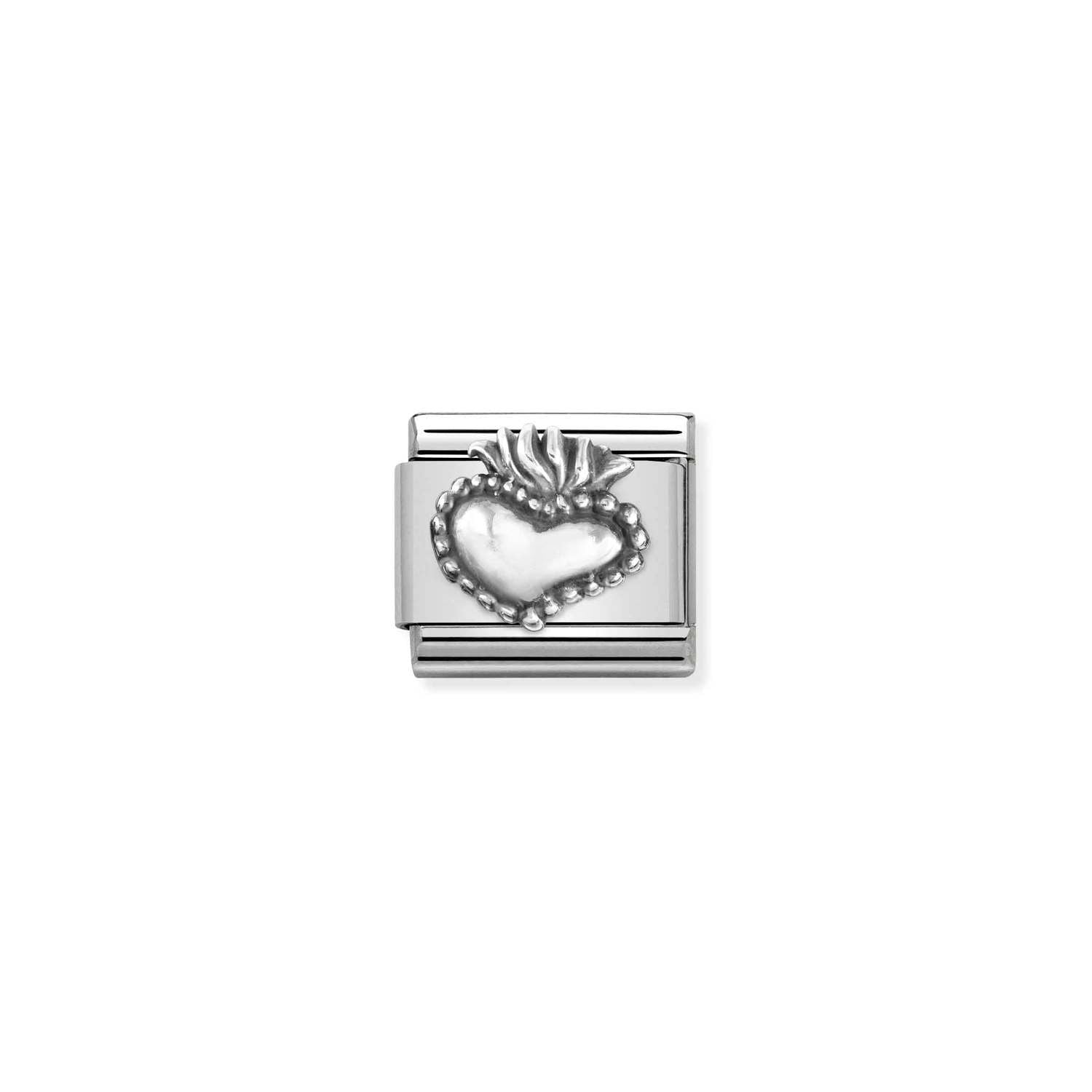 Nomination Classic OXIDIZED SYMBOLS in Silver Sacred Heart Charm