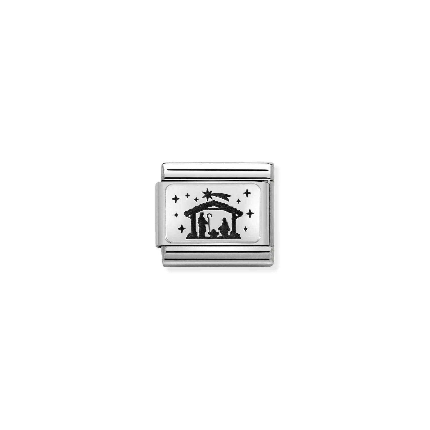Nomination Classic PLATES Silver Nativity Charm