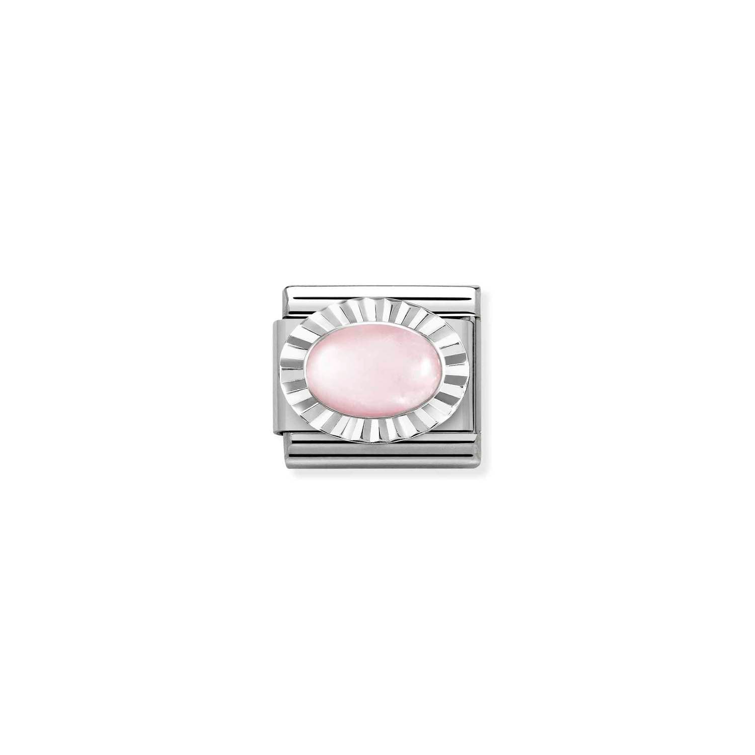 Nomination Classic Silver ROSE QUARTZ Charm