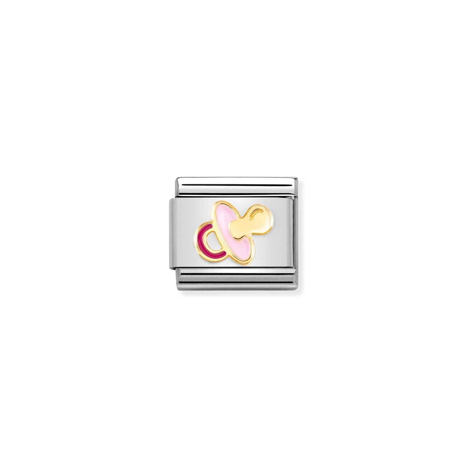 Nomination Classic Gold New pink pacifier Charm