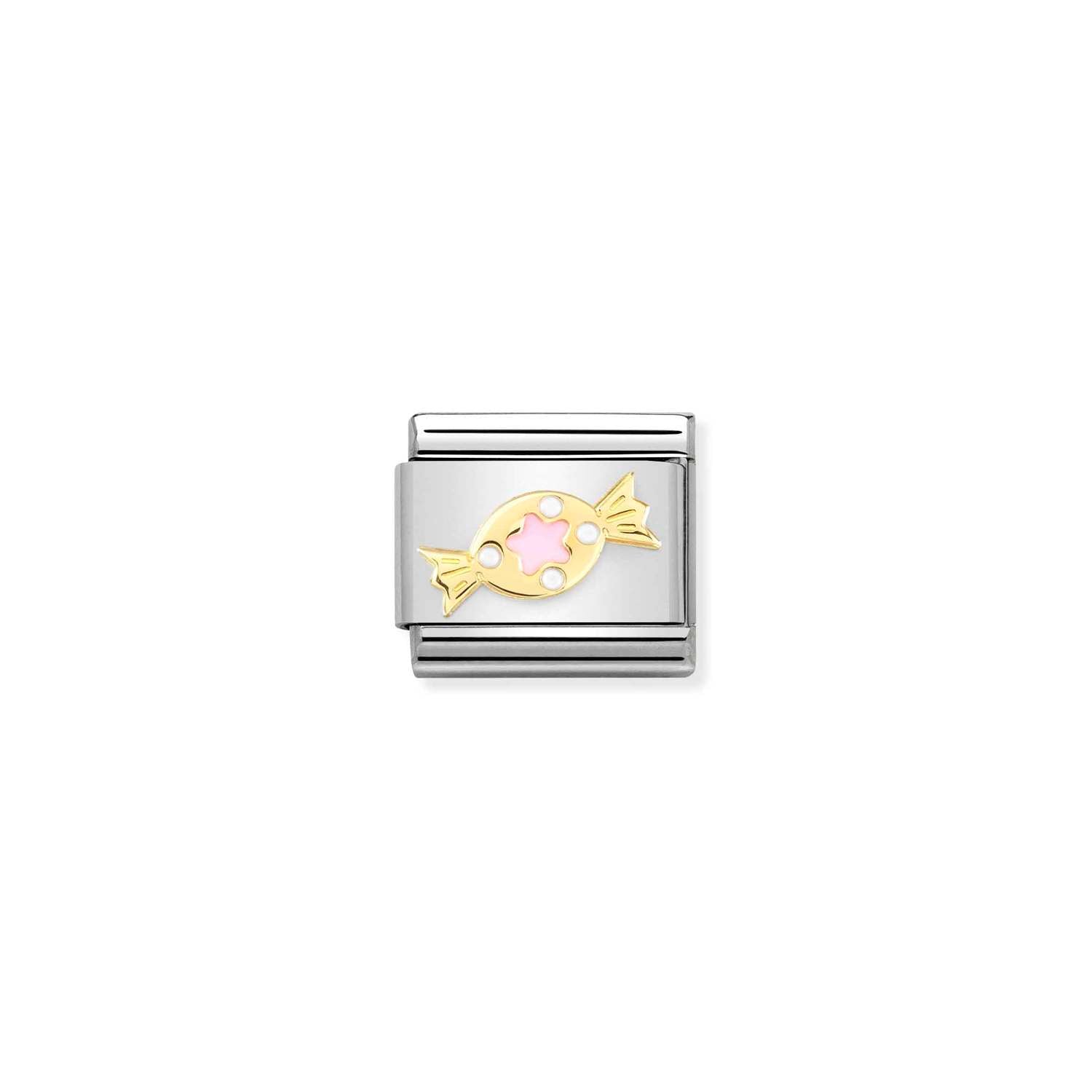 Nomination Classic Gold Pink Sweet Charm