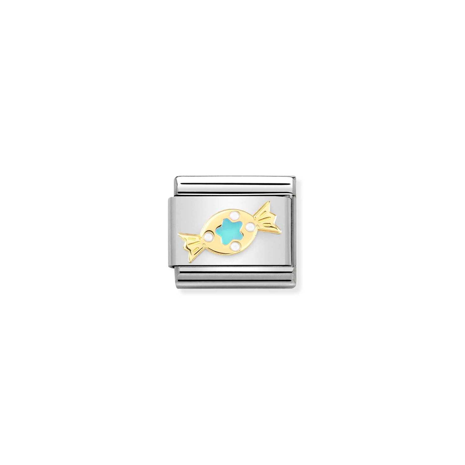 Nomination Classic Gold Turquoise green Sweet Charm