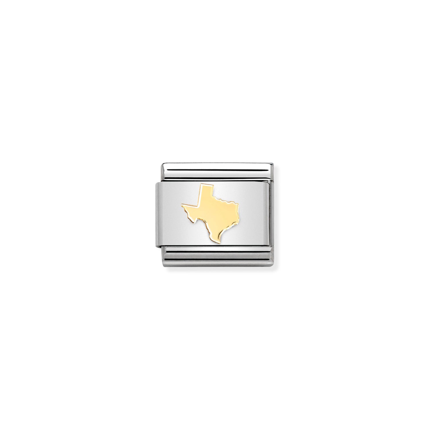 Nomination Classic Gold Texas map Charm