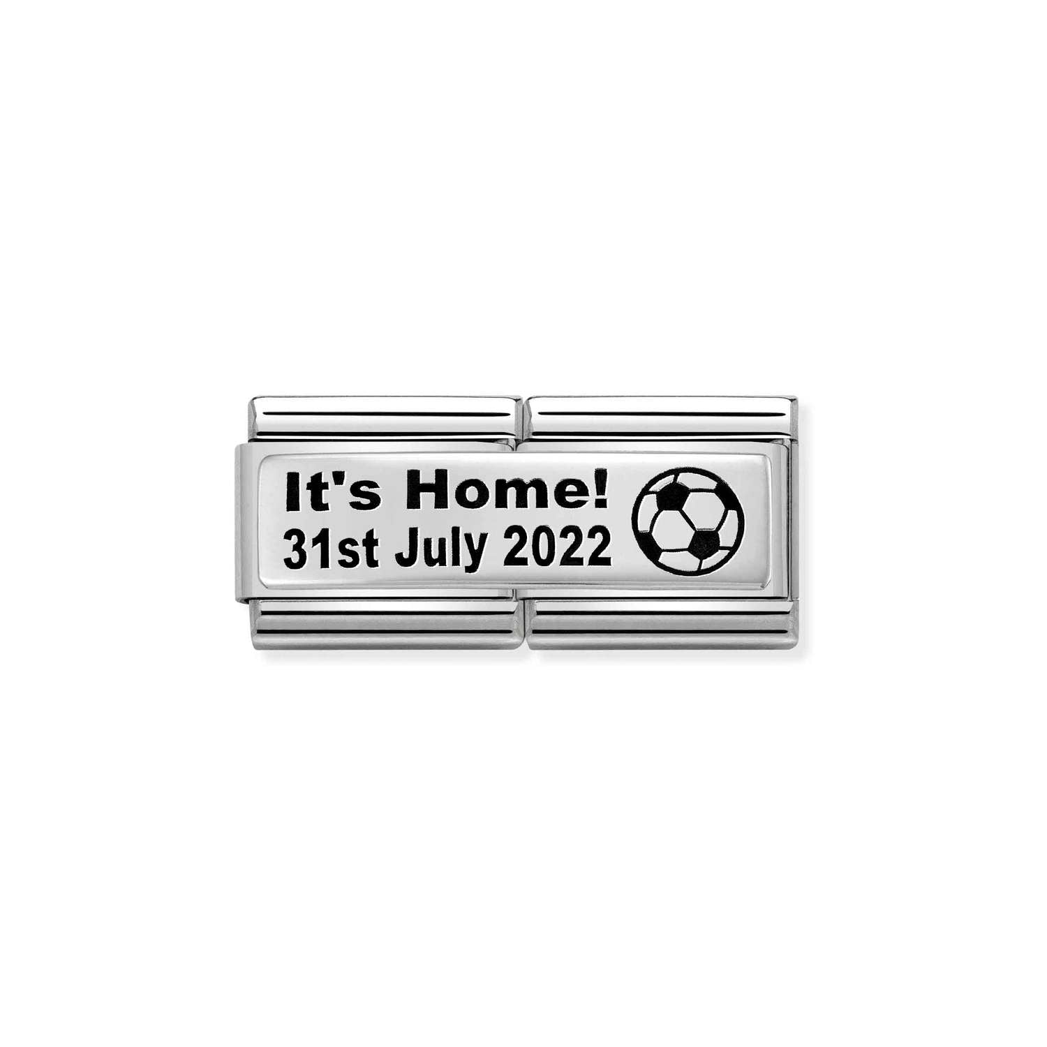 Nomination DOUBLE Classic ENGRAVED Silver It s Home Charm